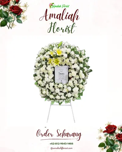 Krans Bunga Duka Cita di Ayunan